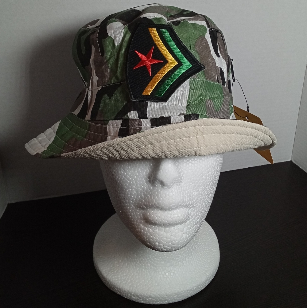 New RYG African Warrior Bucket Hat! Camouflage. (M) Approximately 22". Unisex